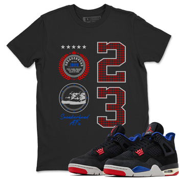Sneaker match tees – Sneaker Tees To Match Jordan 4 Retro Rare Air Shoes – Sneaker Emblem Tee Black 1