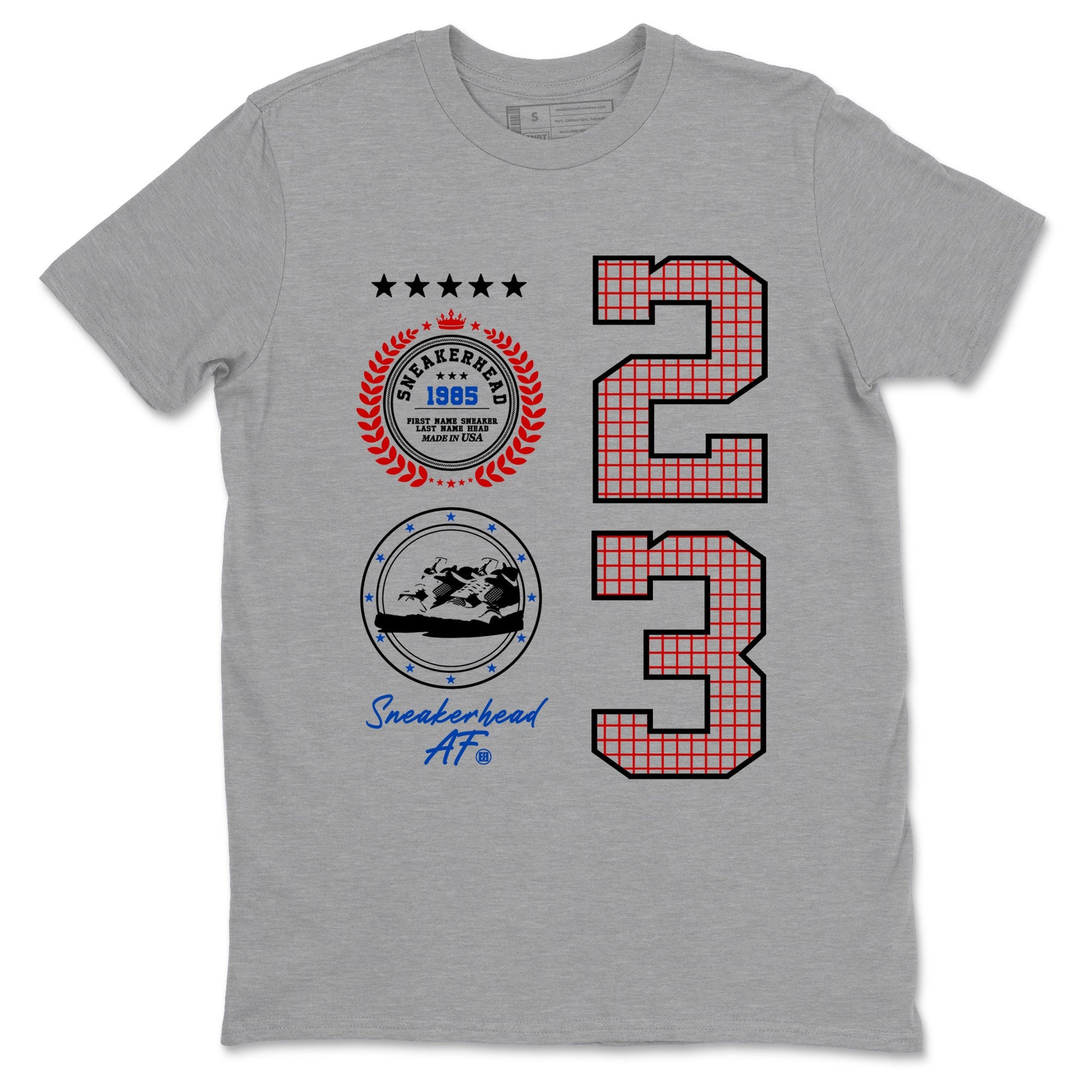 Sneaker match tees – Sneaker Tees To Match Jordan 4 Retro Rare Air Shoes – Sneaker Emblem Tee Heather Grey 2