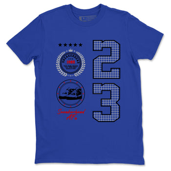 Sneaker match tees – Sneaker Tees To Match Jordan 4 Retro Rare Air Shoes – Sneaker Emblem Tee Royal Blue 2