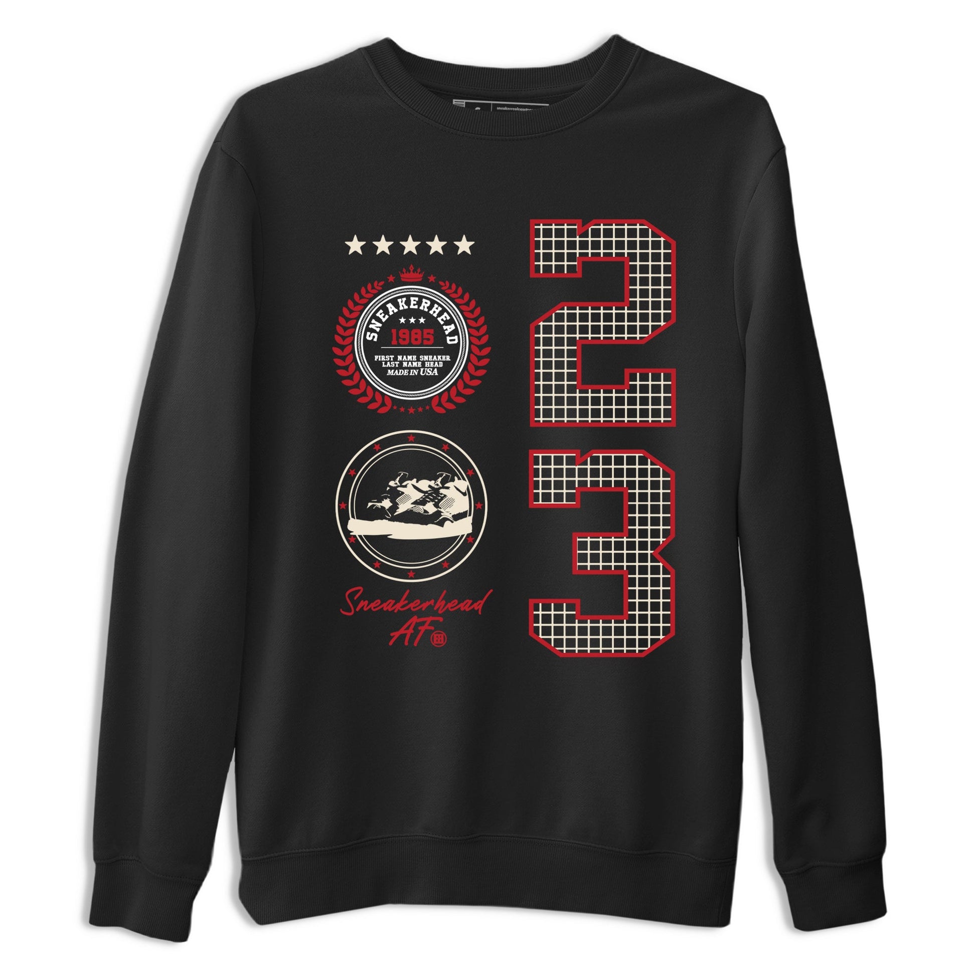 Best Sneakerfits graphic tee – Perfect Valentine's Day outfits to match Air Jordan 4 Valentines Day – Sneaker Emblem Tee Black 2
