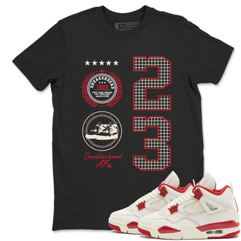 Best Sneakerfits graphic tee – Perfect Valentine's Day outfits to match Air Jordan 4 Valentines Day – Sneaker Emblem Tee Black 1