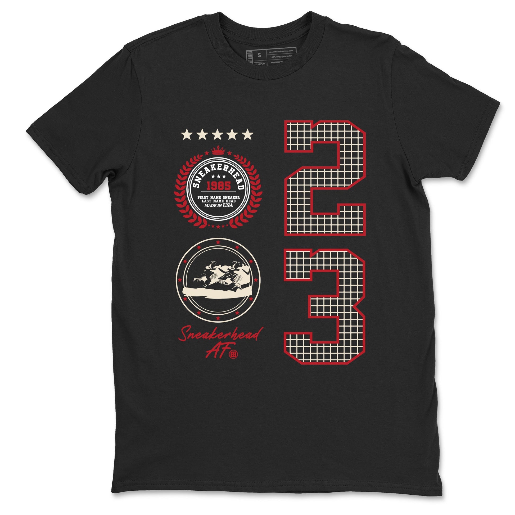 Best Sneakerfits graphic tee – Perfect Valentine's Day outfits to match Air Jordan 4 Valentines Day – Sneaker Emblem Tee Black 2