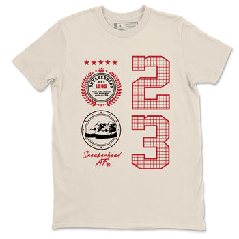 Best Sneakerfits graphic tee – Perfect Valentine's Day outfits to match Air Jordan 4 Valentines Day – Sneaker Emblem Tee Natural 2