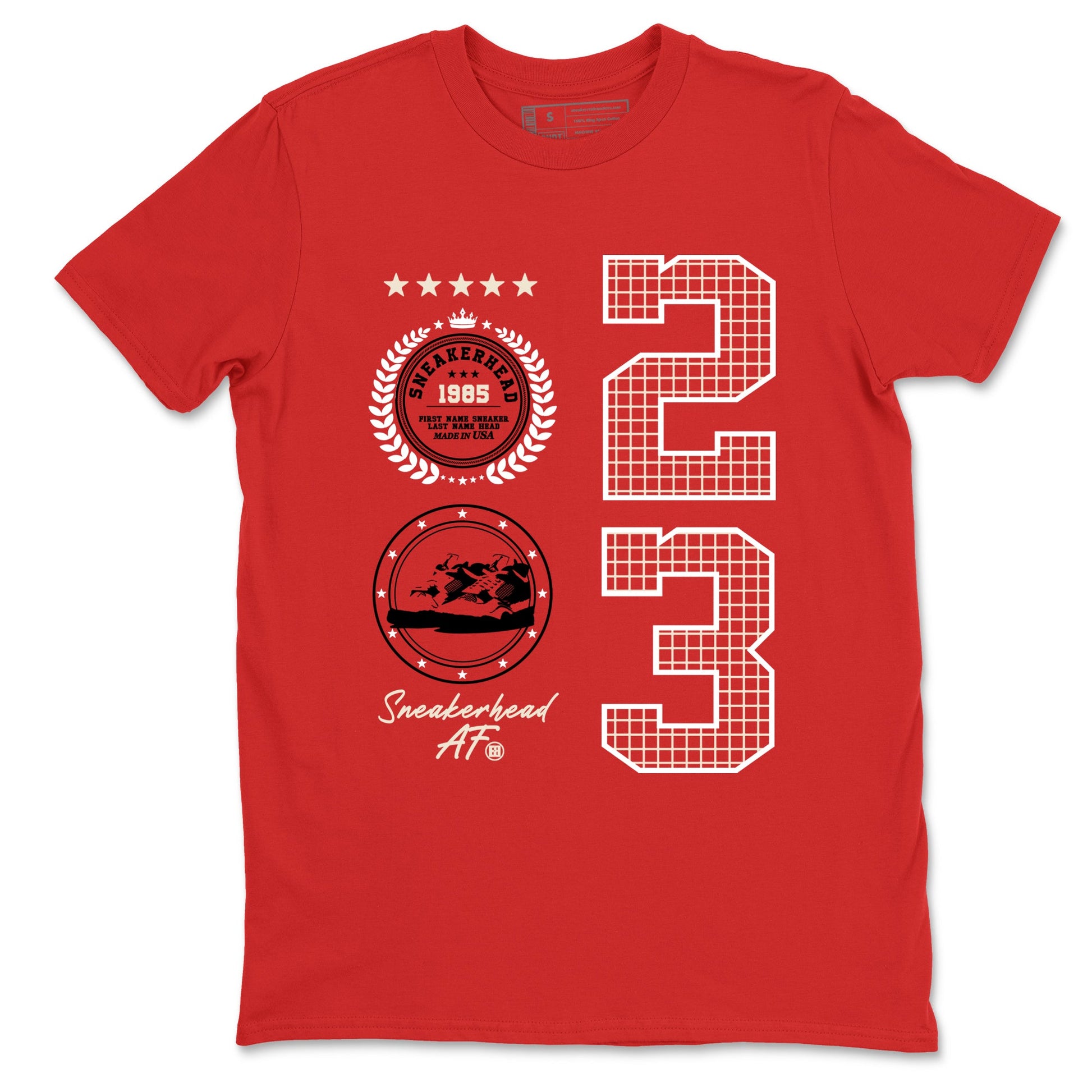 Best Sneakerfits graphic tee – Perfect Valentine's Day outfits to match Air Jordan 4 Valentines Day – Sneaker Emblem Tee Red 2
