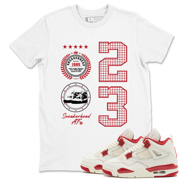 Best Sneakerfits graphic tee – Perfect Valentine's Day outfits to match Air Jordan 4 Valentines Day – Sneaker Emblem Tee White 1