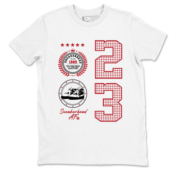 Best Sneakerfits graphic tee – Perfect Valentine's Day outfits to match Air Jordan 4 Valentines Day – Sneaker Emblem Tee White 2