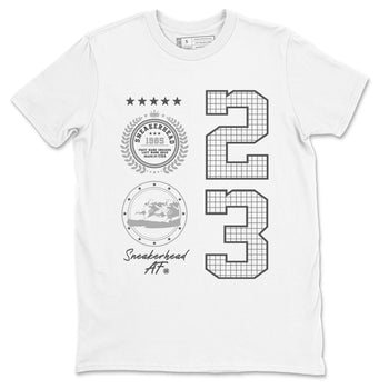 4s Wet Cement shirts to match jordans Sneaker Emblem sneaker match tees Air Jordan 4 Wet Cement SNRT Sneaker Release Tees unisex cotton White 2 crew neck shirts