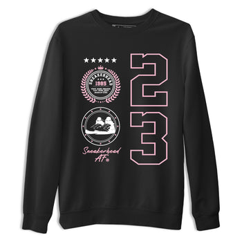 Sneaker Emblem sneaker match t-shirt styled to complete your fit with the Air Jordan 5 35th Anniversary sneakers, shown in Black 2.