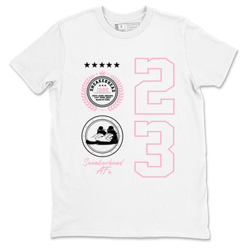 Sneaker Emblem sneaker match t-shirt styled to complete your fit with the Air Jordan 5 35th Anniversary sneakers, shown in White 2.