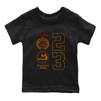 5s Archaeo Brown shirts to match jordans Sneaker Emblem sneaker match tees Air Jordan 5 Archaeo Brown SNRT Sneaker Release Tees Youth Baby Black 2 crew neck shirts