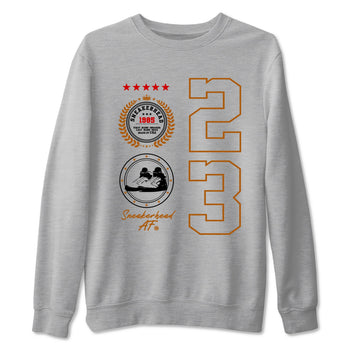 5s Archaeo Brown shirts to match jordans Sneaker Emblem sneaker match tees Air Jordan 5 Archaeo Brown SNRT Sneaker Release Tees unisex cotton Heather Grey 2 crew neck shirts