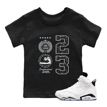 6s White Black shirt to match jordans Sneaker Emblem sneaker tees Air Jordan 6 White Black SNRT sneaker release tees baby toddler Black 1 cotton Shirt