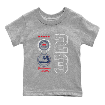 6s White And Midnight Navy shirts to match jordans Sneaker Emblem sneaker match tees Air Jordan 6 White And Midnight Navy SNRT Sneaker Tees streetwear brand Baby and Youth Heather Grey 2 cotton tee