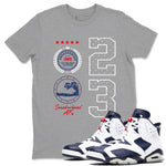 6s White And Midnight Navy shirts to match jordans Sneaker Emblem sneaker match tees Air Jordan 6 White And Midnight Navy SNRT Sneaker Tees streetwear brand Heather Grey 1 unisex cotton tee