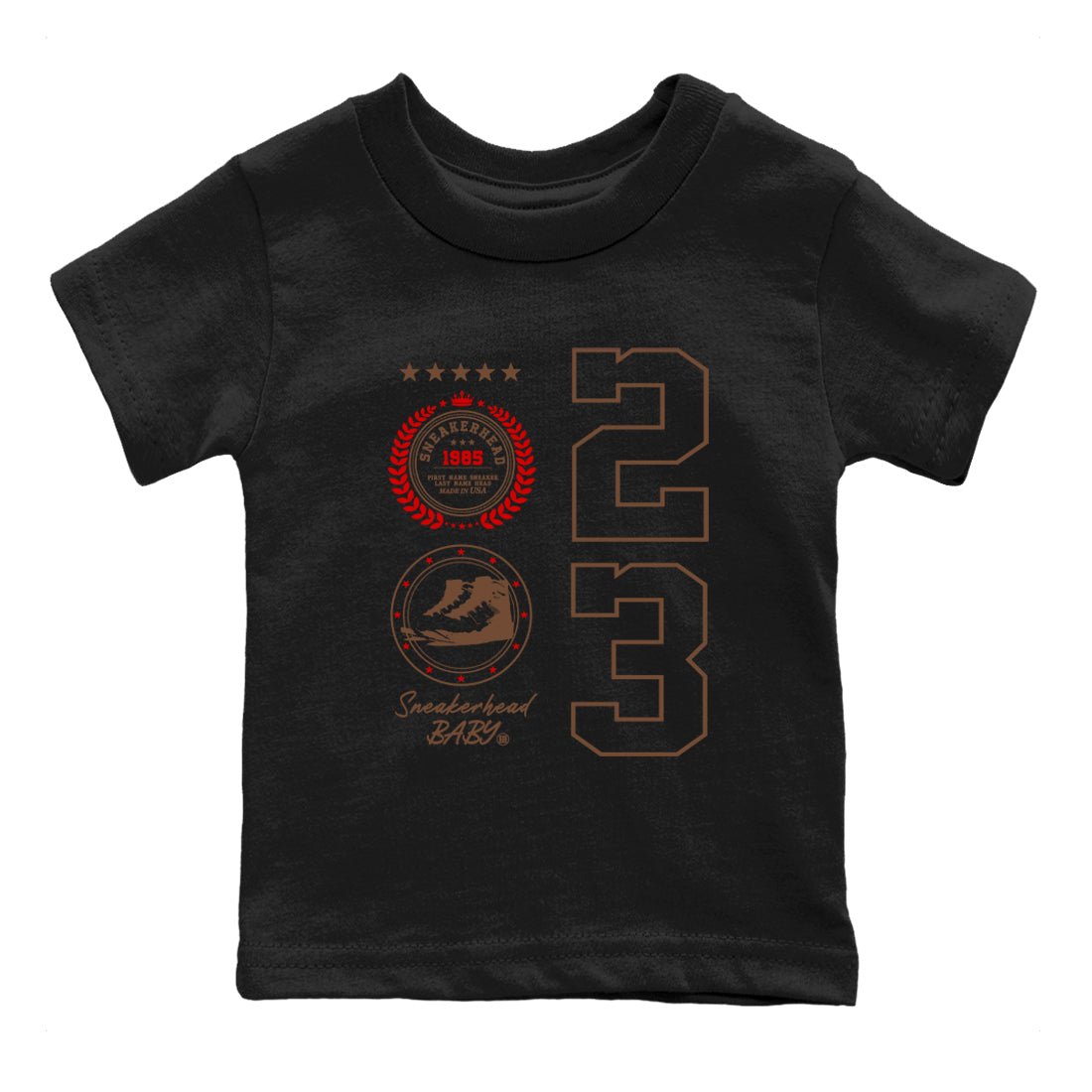 9s Olive shirts to match jordans Sneaker Emblem sneaker match tees Air Jordan 9 Olive match shoes to clothes SNRT Sneaker Tees Youth Baby Black 2 tee