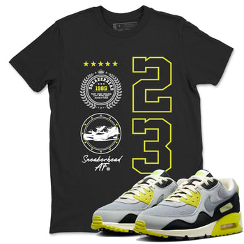 Sneaker Emblem sneaker match t-shirt styled to complete your fit with the Air Max 90 Cyber sneakers, shown in Black 1.