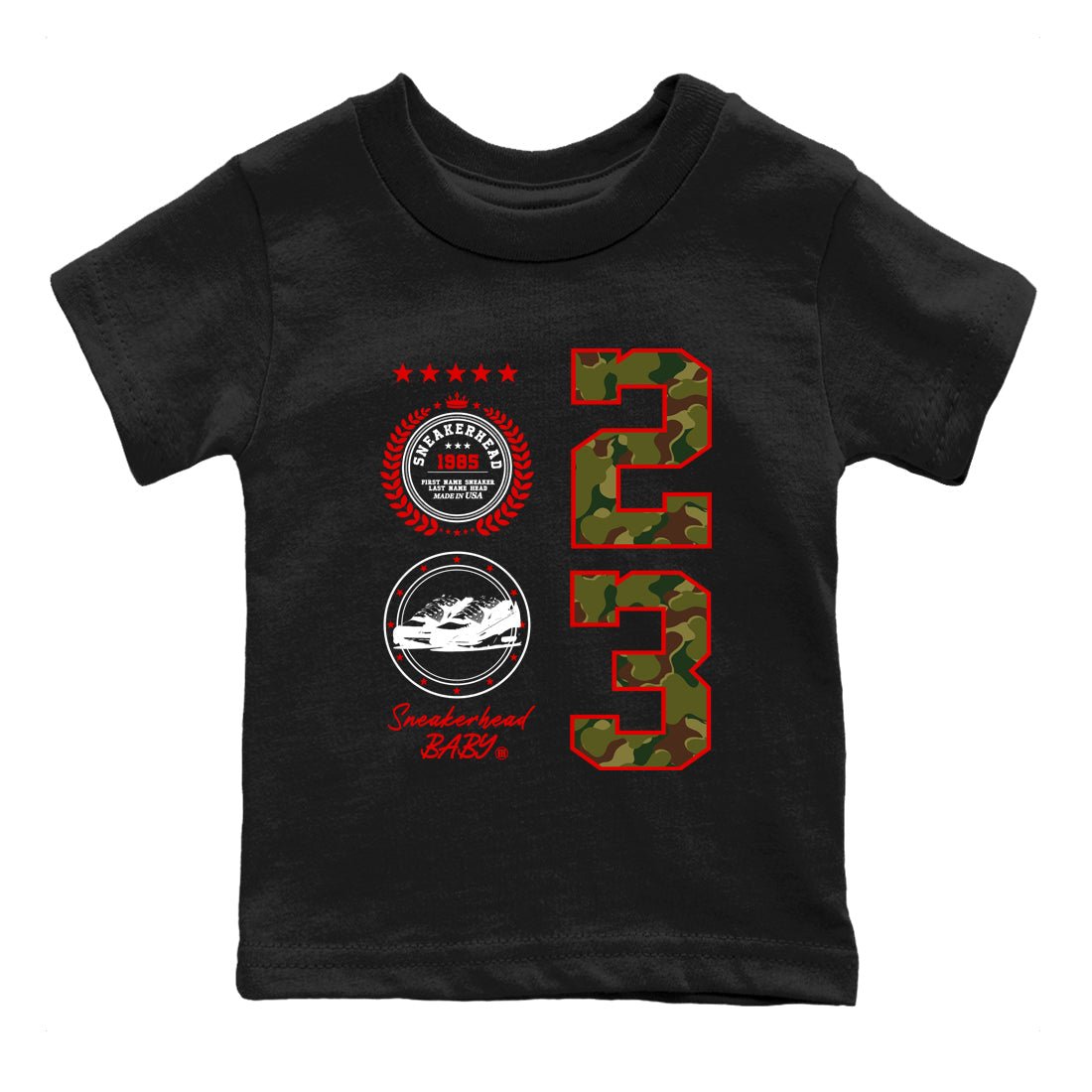 Air Max 90 Duck Camo shirts to match jordans Sneaker Emblem sneaker match tees Air Max 90 Reverse Duck Camo match shoes to clothes SNRT Sneaker Tees Youth Baby Black 2 tee