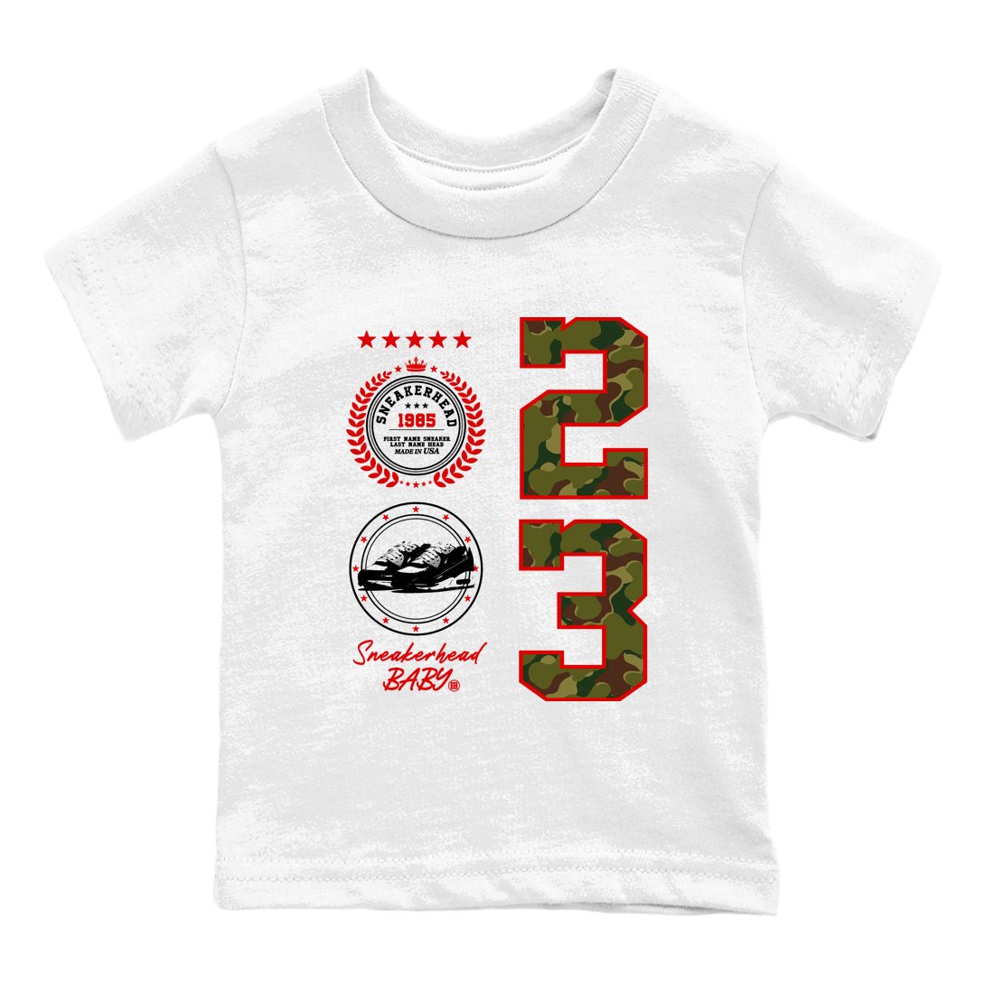Air Max 90 Duck Camo shirts to match jordans Sneaker Emblem sneaker match tees Air Max 90 Reverse Duck Camo match shoes to clothes SNRT Sneaker Tees Youth Baby White 2 tee