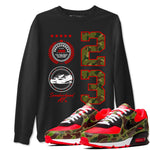 Air Max 90 Duck Camo shirts to match jordans Sneaker Emblem sneaker match tees Air Max 90 Reverse Duck Camo match shoes to clothes SNRT Sneaker Tees unisex cotton Black 1 shirts