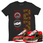 Air Max 90 Duck Camo shirts to match jordans Sneaker Emblem sneaker match tees Air Max 90 Reverse Duck Camo match shoes to clothes SNRT Sneaker Tees unisex cotton Black 1 shirts