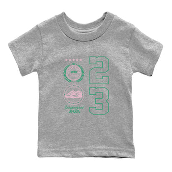 Dunk Low Medium Soft Pink Malachite shirt to match jordans Sneaker Emblem sneaker tees Dunks Medium Soft Pink Malachite Streetwear Brand SNRT Sneaker Release Tees baby toddler Heather Grey 2 cotton Shirt