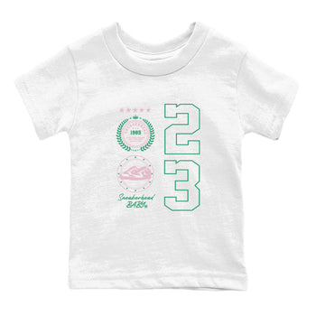 Dunk Low Medium Soft Pink Malachite shirt to match jordans Sneaker Emblem sneaker tees Dunks Medium Soft Pink Malachite Streetwear Brand SNRT Sneaker Release Tees baby toddler White 2 cotton Shirt