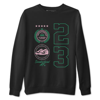 Dunk Low Medium Soft Pink Malachite shirt to match jordans Sneaker Emblem sneaker tees Dunks Medium Soft Pink Malachite Streetwear Brand SNRT Sneaker Release Tees unisex cotton Black 2 crew neck shirt