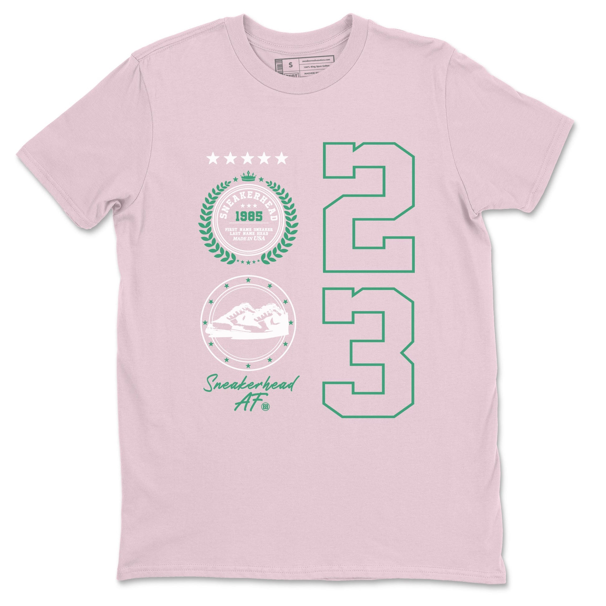 Dunk Low Medium Soft Pink Malachite shirt to match jordans Sneaker Emblem sneaker tees Dunks Medium Soft Pink Malachite Streetwear Brand SNRT Sneaker Release Tees unisex cotton Pink 2 crew neck shirt