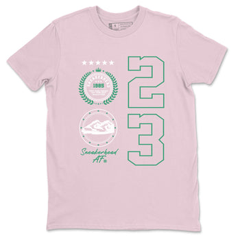 Dunk Low Medium Soft Pink Malachite shirt to match jordans Sneaker Emblem sneaker tees Dunks Medium Soft Pink Malachite Streetwear Brand SNRT Sneaker Release Tees unisex cotton Pink 2 crew neck shirt