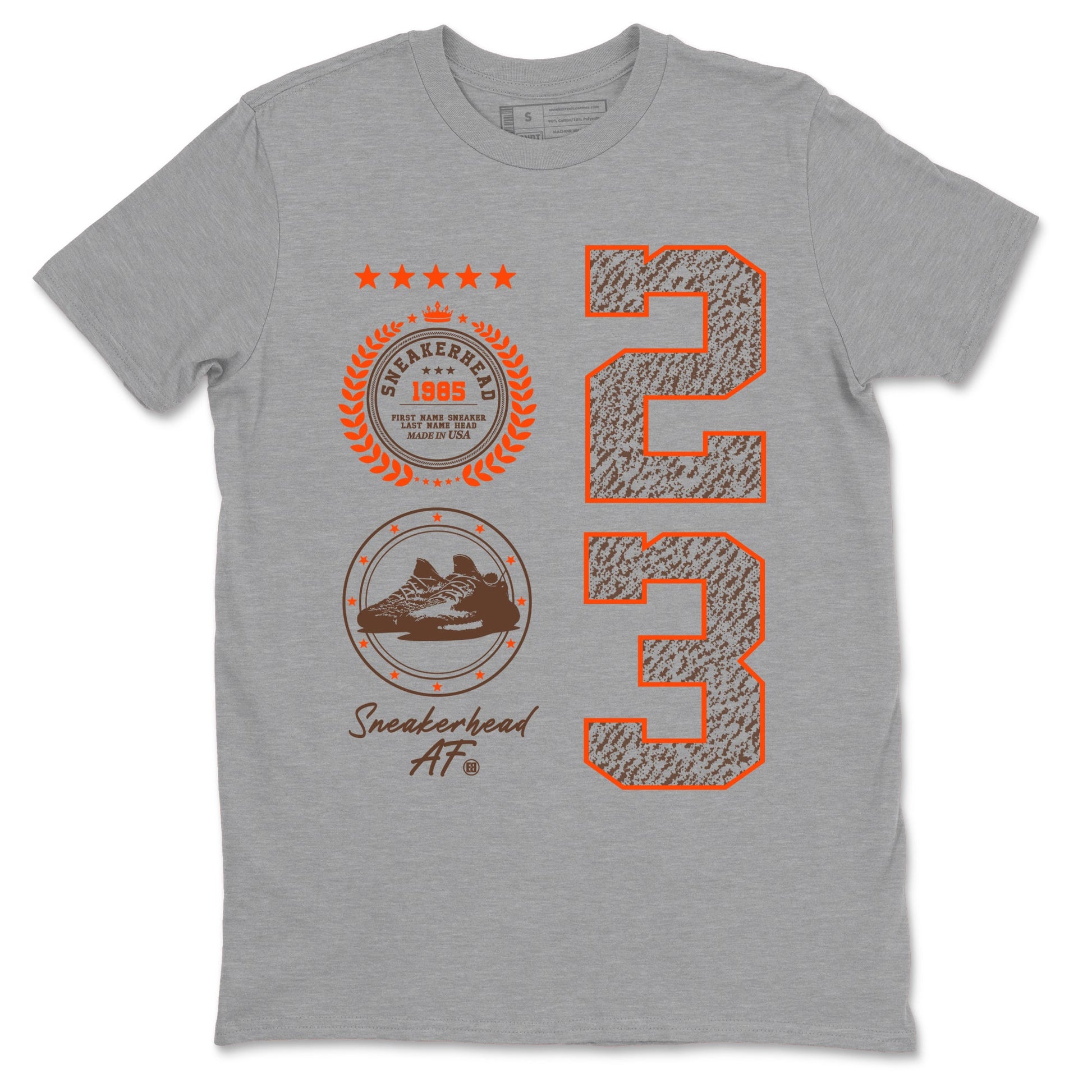 Yeezy 350 Carbon Beluga shirts to match jordans Sneaker Emblem sneaker match tees Yeezy 350 Carbon Beluga match shoes to clothes SNRT Sneaker Tees unisex cotton Heather Grey 2 shirts