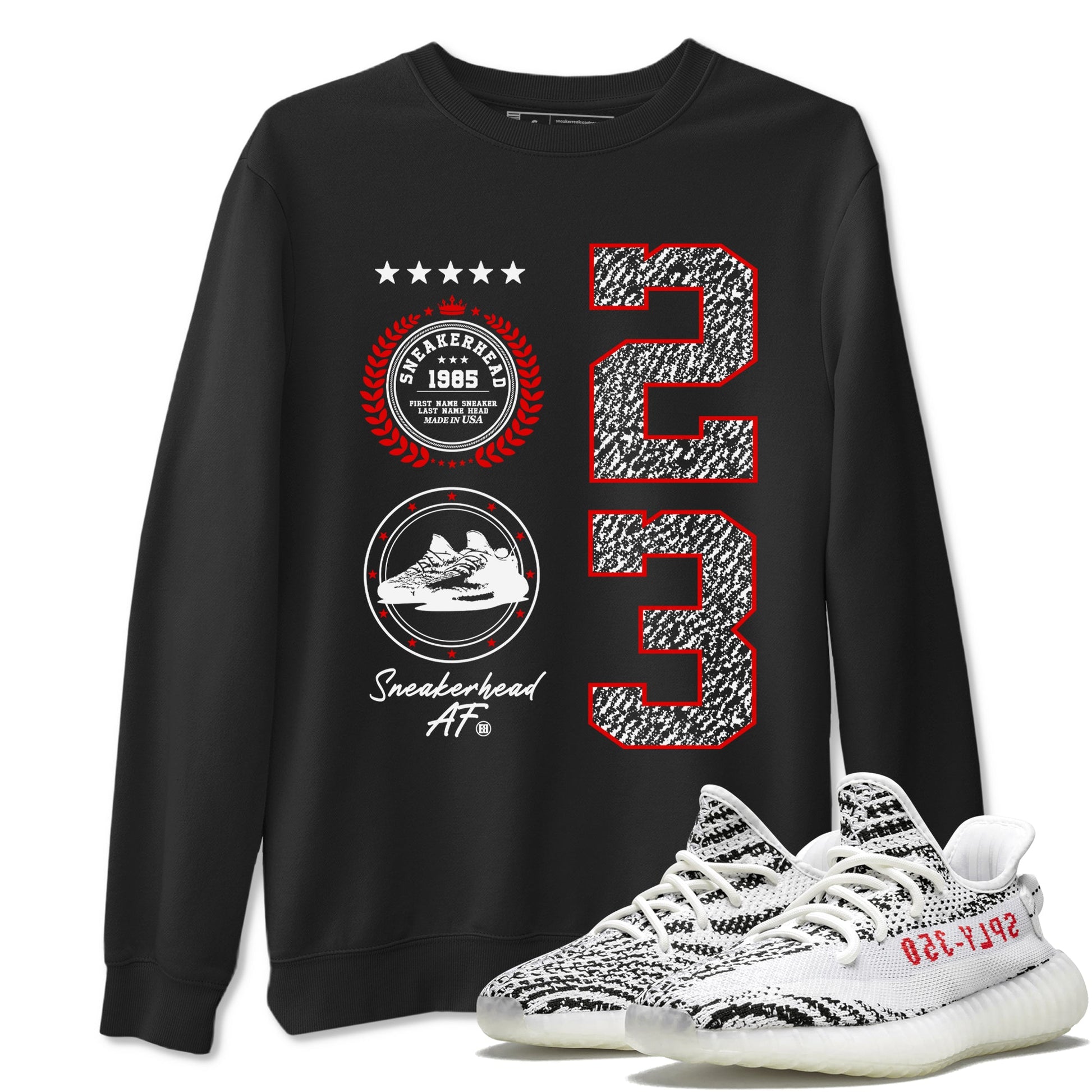 Yeezy 350 Zebra shirts to match jordans Sneaker Emblem sneaker match tees Yeezy 350 Zebra match shoes to clothes SNRT Sneaker Tees unisex cotton Black 1 shirts