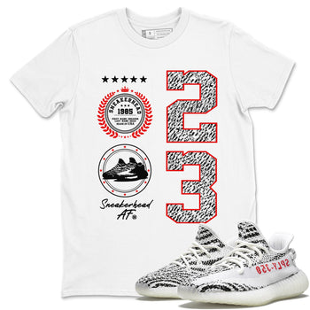 Yeezy 350 Zebra shirts to match jordans Sneaker Emblem sneaker match tees Yeezy 350 Zebra match shoes to clothes SNRT Sneaker Tees unisex cotton White 1 shirts