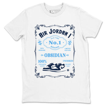 1s Obsidian shirts to match jordans Sneaker Label shirts to match Jordans AJ1 Retro Low OG Obsidian match shoes to clothes SNRT Sneaker Tees unisex cotton White 2 shirts