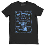 AJ11 Retro Legend Blue shirts to match jordans Sneaker Label best t shirts to wear with jordans 11s Legend Blue match shoes to clothes SNRT Sneaker Tees unisex cotton Black 2 shirts
