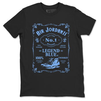 AJ11 Retro Legend Blue shirts to match jordans Sneaker Label best t shirts to wear with jordans 11s Legend Blue match shoes to clothes SNRT Sneaker Tees unisex cotton Black 2 shirts