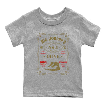 9s Olive shirts to match jordans Sneaker Label sneaker match tees Air Jordan 9 Olive match shoes to clothes SNRT Sneaker Tees Youth Baby Heather Grey 2 tee