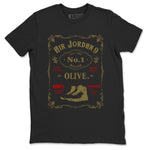 9s Olive shirts to match jordans Sneaker Label sneaker match tees Air Jordan 9 Olive match shoes to clothes SNRT Sneaker Tees unisex cotton Black 2 shirts