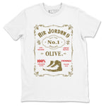 9s Olive shirts to match jordans Sneaker Label sneaker match tees Air Jordan 9 Olive match shoes to clothes SNRT Sneaker Tees unisex cotton White 2 shirts