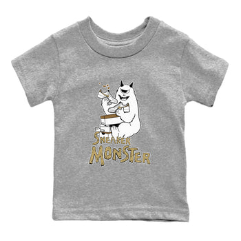Air Force 1 Ivory Snake shirt to match jordans Sneaker Monster sneaker tees Air Force 1 Ivory Snake SNRT sneaker release tees baby toddler Heather Grey 2 cotton Shirt