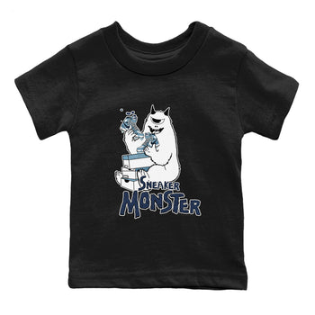 1s Denim shirts to match jordans Sneaker Monster sneaker match tees Air Jordan 1 Denim SNRT Sneaker Tees streetwear brand Baby and Youth Black 2 cotton tee