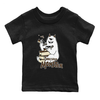 1s Mocha shirts to match jordans Sneaker Monster sneaker match tees Air Jordan 1 Mocha SNRT Sneaker Release Tees Youth Baby Black 2 crew neck shirts