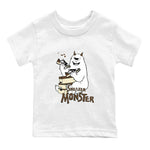 1s Mocha shirts to match jordans Sneaker Monster sneaker match tees Air Jordan 1 Mocha SNRT Sneaker Release Tees Youth Baby White 2 crew neck shirts