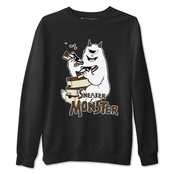 1s Mocha shirts to match jordans Sneaker Monster sneaker match tees Air Jordan 1 Mocha SNRT Sneaker Release Tees unisex cotton Black 2 crew neck shirts