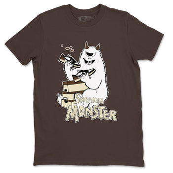 1s Mocha shirts to match jordans Sneaker Monster sneaker match tees Air Jordan 1 Mocha SNRT Sneaker Release Tees unisex cotton Dark Chocolate 2 crew neck shirts