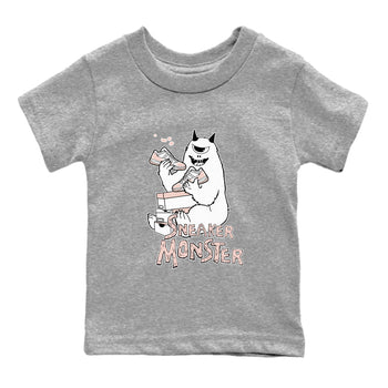 11s Legend Pink shirt to match jordans Sneaker Monster sneaker tees Air Jordan 11 Legend Pink SNRT sneaker release tees baby toddler Heather Grey 2 cotton Shirt