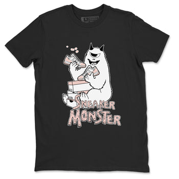 11s Legend Pink shirt to match jordans Sneaker Monster sneaker tees Air Jordan 11 Legend Pink SNRT Sneaker Release Tees unisex cotton Black 2 crew neck shirt