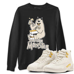 12s Phantom shirts to match jordans Sneaker Monster sneaker match tees Air Jordan 12 WMNS Phantom match shoes to clothes SNRT Sneaker Tees unisex cotton Black 1 shirts