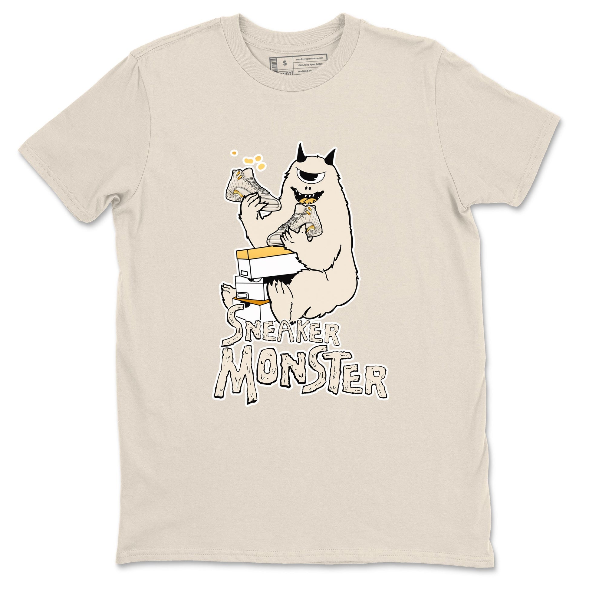 12s Phantom shirts to match jordans Sneaker Monster sneaker match tees Air Jordan 12 WMNS Phantom match shoes to clothes SNRT Sneaker Tees unisex cotton Natural 2 shirts