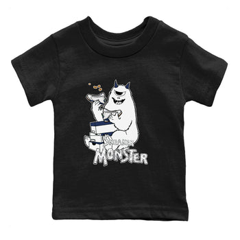 13s Midnight Navy shirts to match jordans Sneaker Monster sneaker match tees Air Jordan 13 Midnight Navy SNRT Sneaker Release Tees Youth Baby Black 2 crew neck shirts