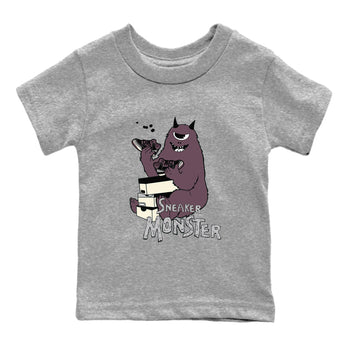 AJ3 A Ma Maniere x Black shirts to match jordans Sneaker Monster sneaker match tees A Ma Maniere x Air Jordan 3 “Black” SNRT Sneaker Tees streetwear brand Baby and Youth Heather Grey 2 cotton tee